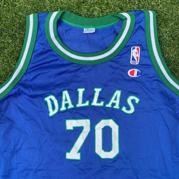 Champion 1990's Dallas Mavericks Dennis Rodman Vintage Jersey - Picture 2 of 4